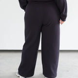 Waffle Wide Leg Pant - Navy