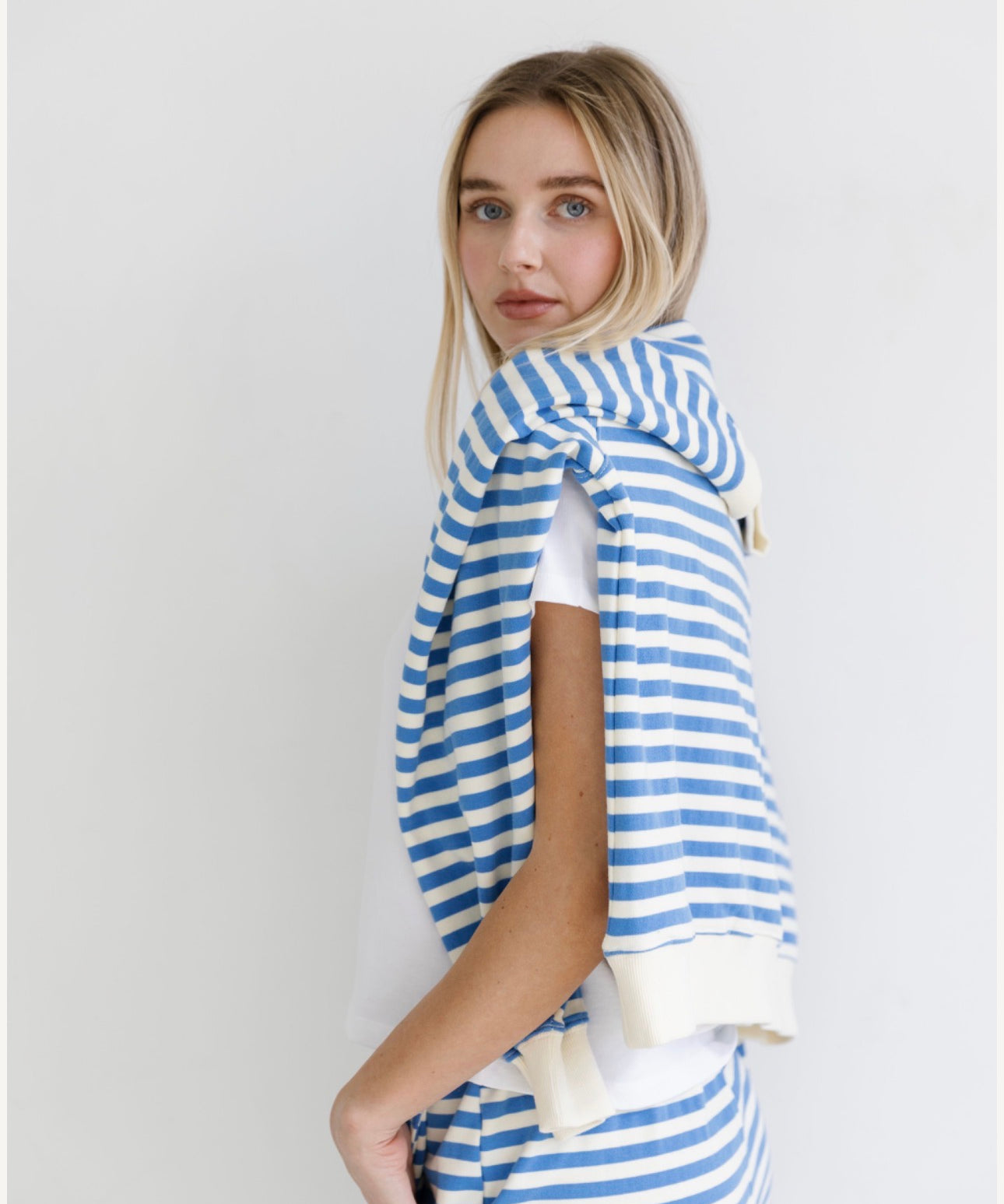 Striped Short - Blue
