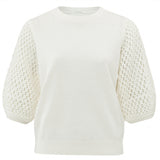 Textured Sleeve Sweater