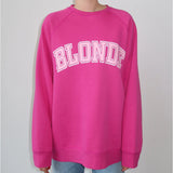 The "Blonde” Not Your Boyfriend's Varsity Crew Neck Sweatshirt