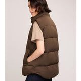Nora Puff Vest - Olive