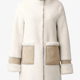 FIALA Straight-Fit Luxe Faux Sherpa Coat