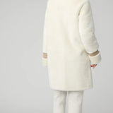 FIALA Straight-Fit Luxe Faux Sherpa Coat