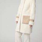 FIALA Straight-Fit Luxe Faux Sherpa Coat