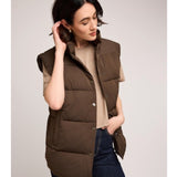 Nora Puff Vest - Olive
