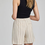 Alma Short - Linen Stripe