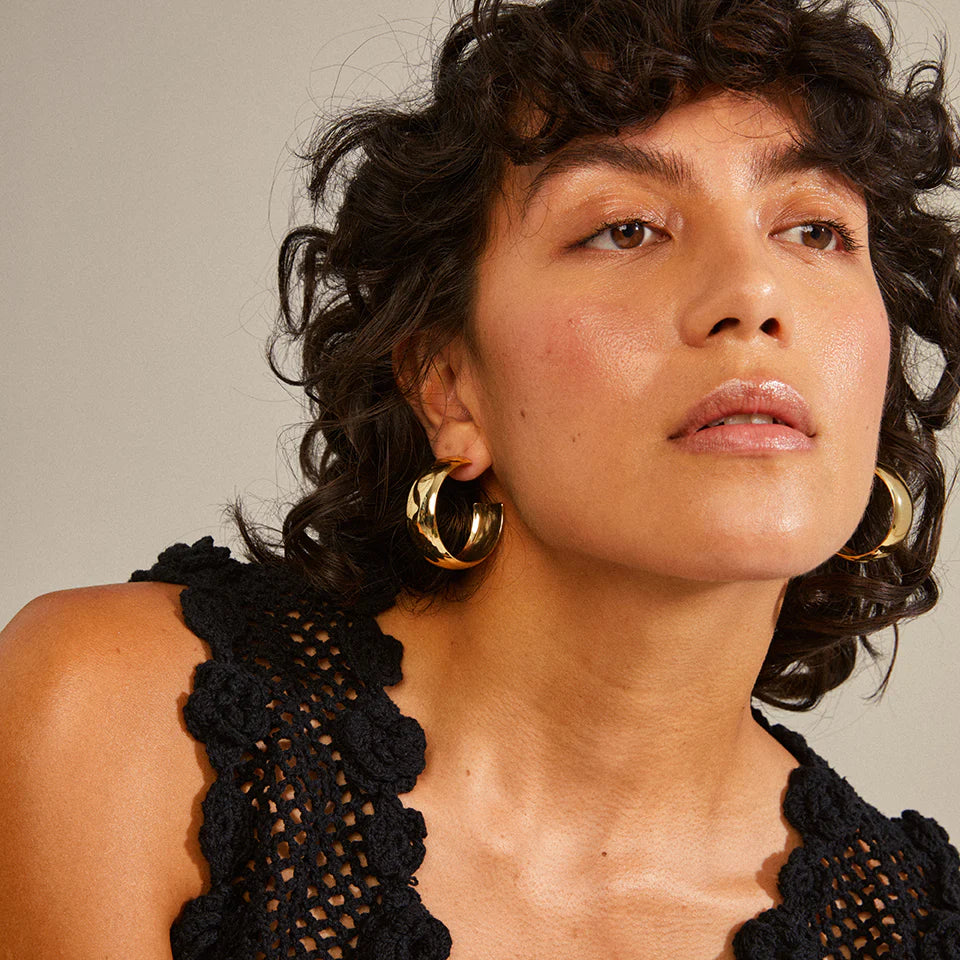 Naya recycled mega chunky hoops
