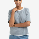 Jacquard knit tee