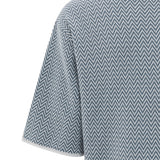 Jacquard knit tee