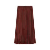 PLISSÉ midi skirt