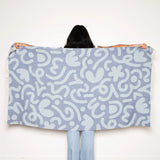 Drew Doodle Turkish Towel - Denim/Teal