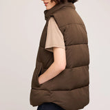 Nora Puff Vest - Olive