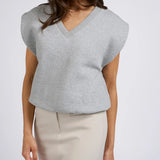 Jersey v-neck vest