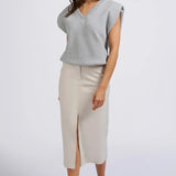 Jersey v-neck vest