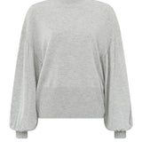 Oversized puff sleeve sweater