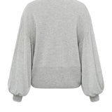 Oversized puff sleeve sweater