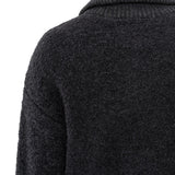 Boucle Sweater w/rib detail