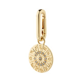 CHARM recycled horoscope pendant, gold-plated