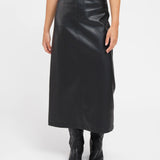 The Janis Vegan Leather Skirt