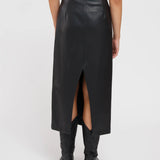 The Janis Vegan Leather Skirt