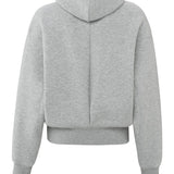 Hoodie w/zip detail