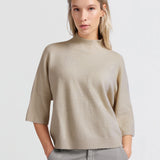 Soft Sweater w/rib sleeves