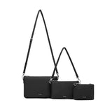 Drea Pouches - Set of 3 Black