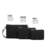 Drea Pouches - Set of 3 Black