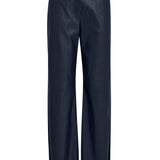 Tasja Faux Leather Pant - Navy