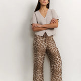 Leopard print trouser