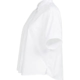 Blouse w/short rolled sleeve