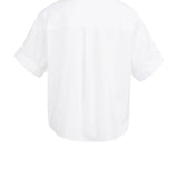 Blouse w/short rolled sleeve