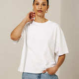 Boxy Tee - White