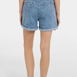 Denim short w/drawstring