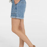Denim short w/drawstring