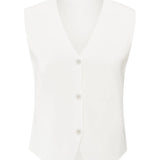 Fine knitted gilet with V-neck
