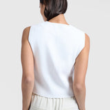 Fine knitted gilet with V-neck