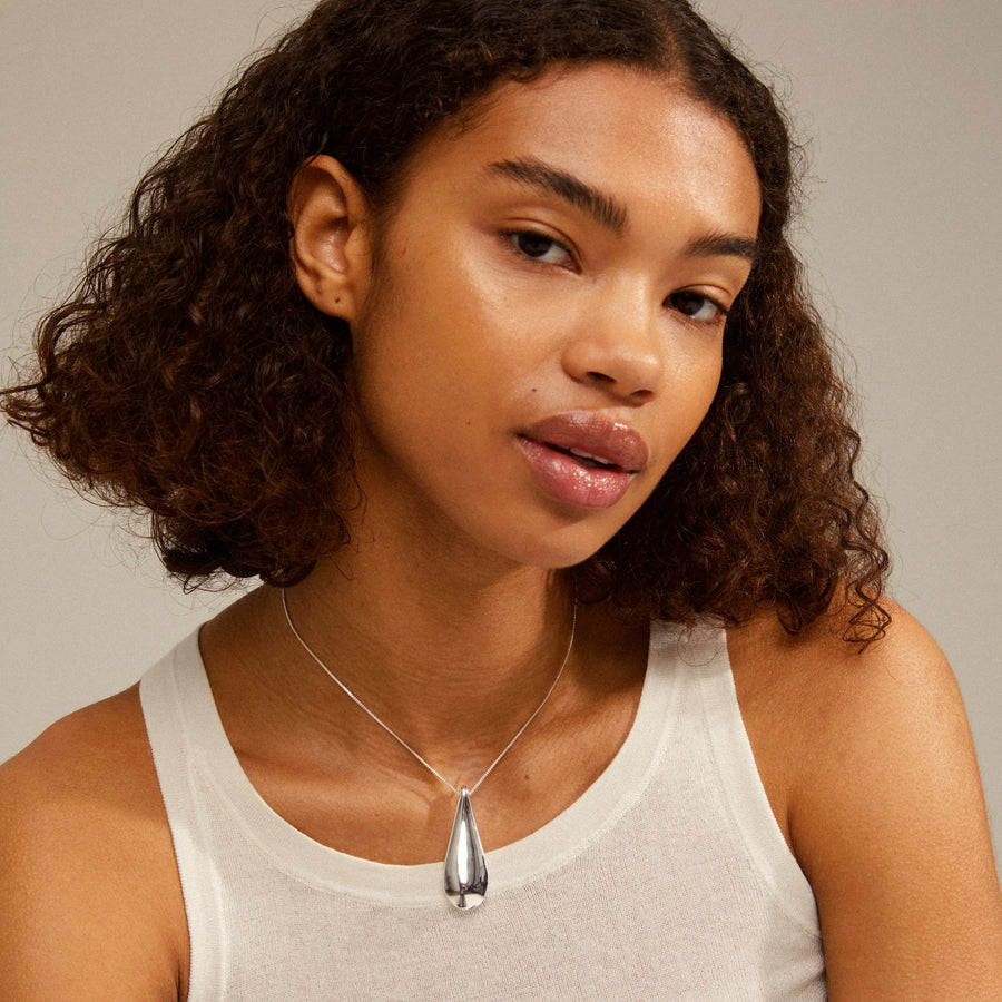 Alma Pendant Necklace - Silver
