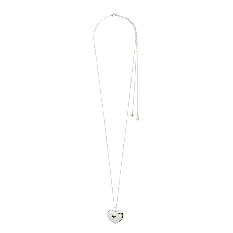 Sophia Heart Pendant Necklace - Silver