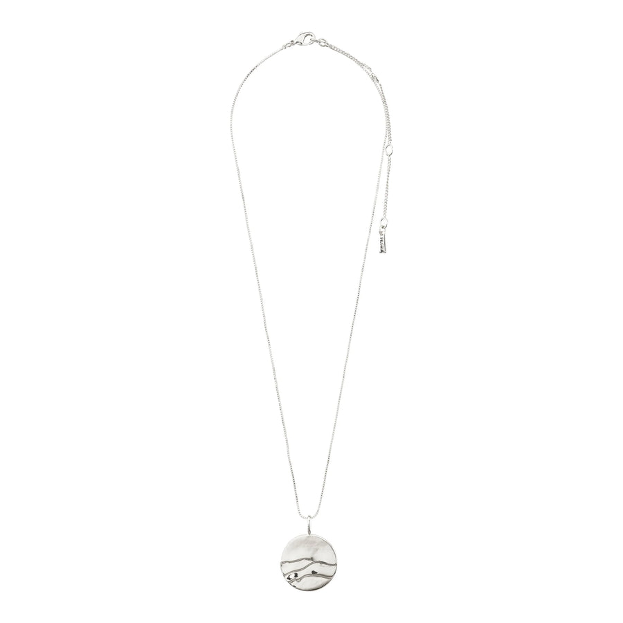 Heat Coin Necklace - Silver
