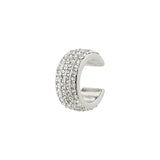 Malwina Crystal Ear Cuff - Silver