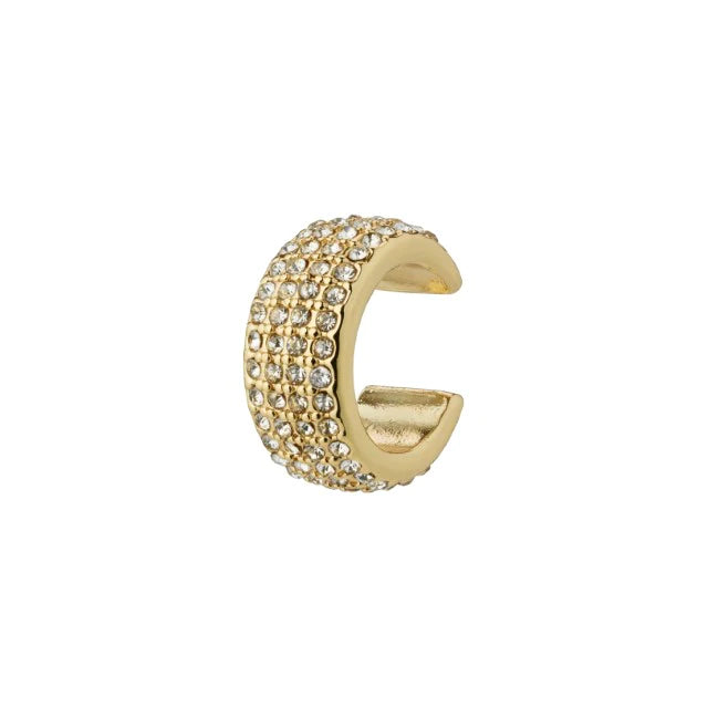 Malwina Crystal Ear Cuff - Gold
