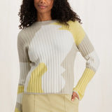 yaya jacquard sweater spring 2024 front