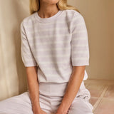 Textured Stripe Short Sleeve