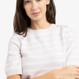 Textured Stripe Short Sleeve