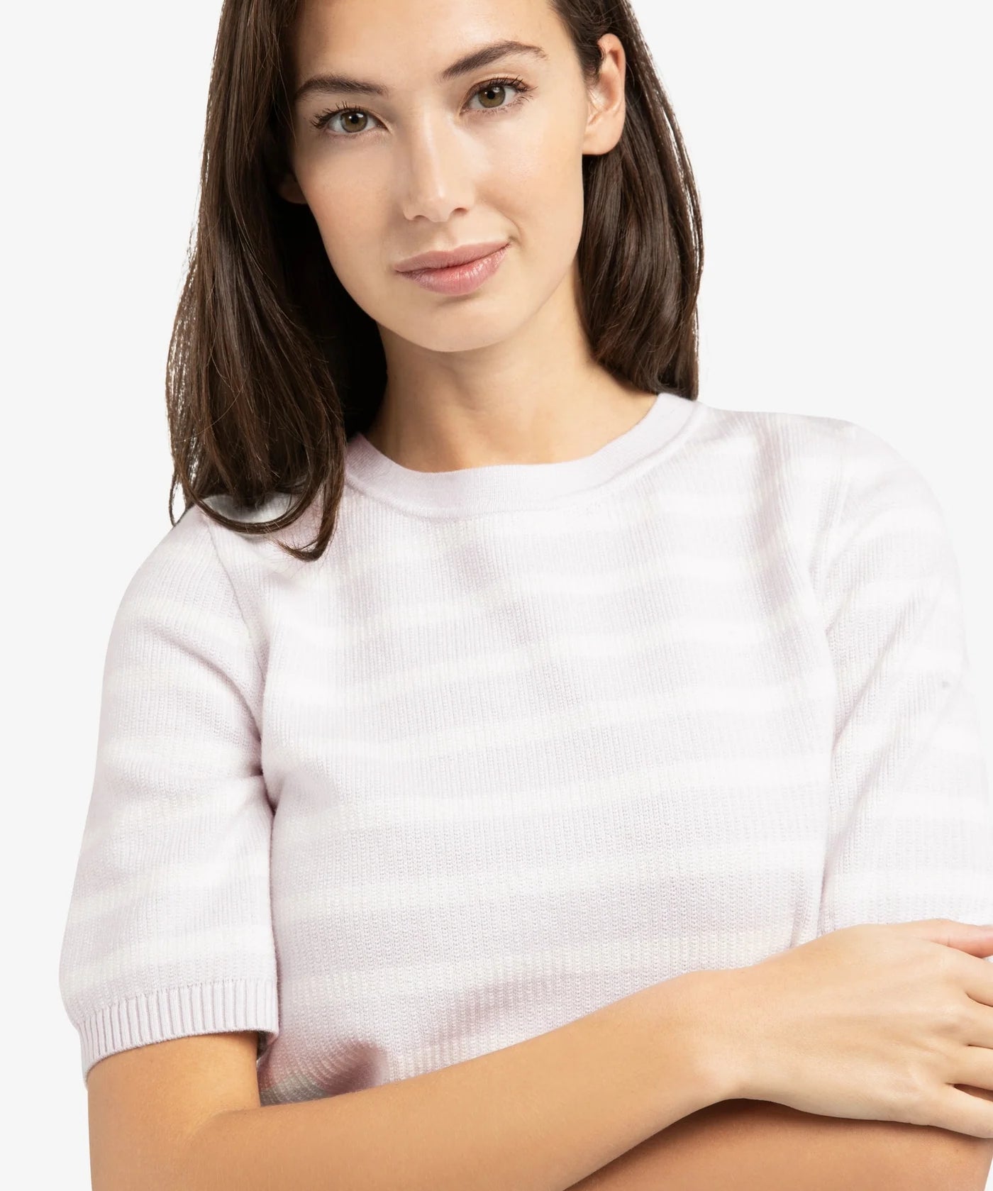 Textured Stripe Short Sleeve