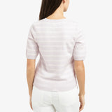 Textured Stripe Short Sleeve