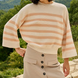 Knitted Sweater w/stripe