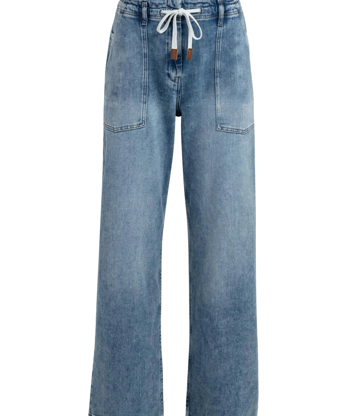 Relaxed jeans w/drawstring