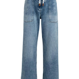 Relaxed jeans w/drawstring